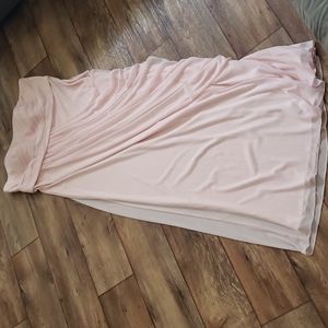 David's Bridal Blush Bridesmaids Formal Strapless Dress Woman Size 18